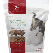 Freshpet Cat Food, Chicken & Beef Recipe with Carrots & Spinach