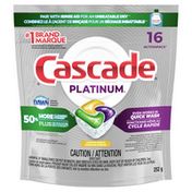 Cascade Platinum Actionpacs Dishwasher Detergent, Lemon Scent