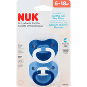 NUK Pacifier, Orthodontic, 6-18 Months
