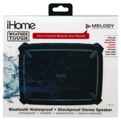 iHome Bluetooth Speaker, Waterproof + Shockproof Stereo