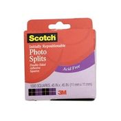Scotch Initially Repositionable Photo Splits Double Sided Adhesive Squares