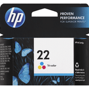 HP Ink Cartridge, Tri-Color 22
