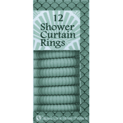 Royal Crest Shower Curtain Rings, Sage