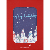 Papyrus Holiday Cards, Happy Holidays Snowman