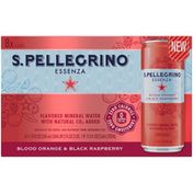 S.Pellegrino Essenza Blood Orange & Black Raspberry Flavored Mineral Water