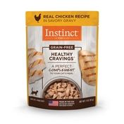 Instinct Healthy Cravings Real Chicken Recipe Grain-Free Wet Cat Food Topper