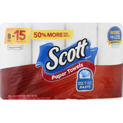 Scott Paper Towels, Choose-A-Sheet, Mega Rolls, One-Ply