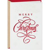 Hallmark Red Script Merry Christmas Card