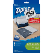 Ziploc Space Bag, Bed & Linen, X-Large Flat