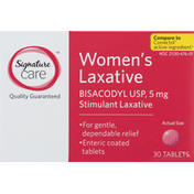Signature Care Laxative, Women's, 5 mg, Tablets
