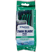 TopCare Razors, Twin Blade Plus, Disposable