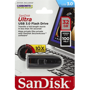 SanDisk Flash Drive, USB 3.0, Ultra, 32 GB