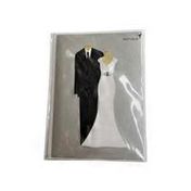 Papyrus Congratulations Handmade Bride & Groom Outfits Everyday Wedding Card