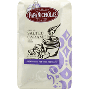 PapaNicholas Coffee Coffee, Premium, Ground, Light Roast, Salted Caramel