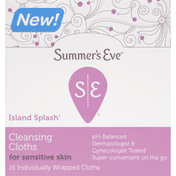 Summer's Eve Cleansing Cloths, Island Splash, for Sensitive Skin