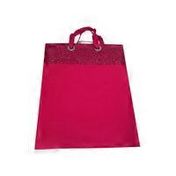 American Greetings Prestige Glitter Cuff Gift Bag - Pink - S