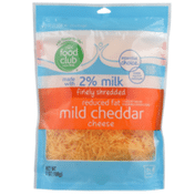 Food Club Reduced Fat Mild Cheddar Finely Shredded Cheese