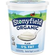 Stonyfield Organic Plain Nonfat Yogurt