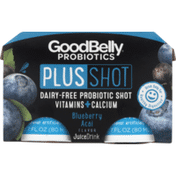 GoodBelly Juice Drink, Probiotic, Dairy-Free, Plus Shot, Blueberry Acai