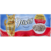 9Lives Cat Food, with Real Salmon in Sauce, Tender Morsels
