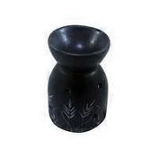 Windrose Black Ceramic Wheat Flower Diffuser