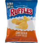 Tgi Fridays Snack Chips Potato Skins Cheddar Sour Cream Bag 3 Oz Instacart