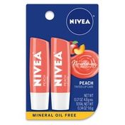 Nivea Peach Lip Care Dual Pack