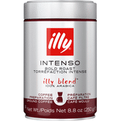 Illy Coffee, 100% Arabica, Ground, Bold Roast, Intenso