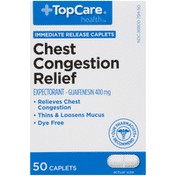 TopCare Chest Congestion Relief Expectorant - Guaifenesin 400 Mg Immediate Release Caplets