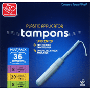 Harris Teeter Tampons, Plastic, Multipack, Unscented