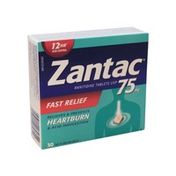 Zantac 75 Mg Ranitidine Acid Reducer BP Tablet