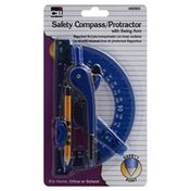 C Li Compass/Protractor, Safety, with Swing Arm