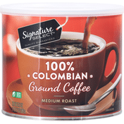 Signature Select Coffee, Ground, Medium Roast, 100% Colombian