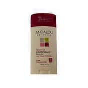Andalou Naturals Botanical Deodorant With Vegan Probiotics, Rose Pomegranate