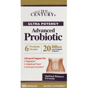 21st Century Foods Probiotic, Advanced, Ultra Potency, Capsules