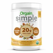 Orgain Simple Organic Plant Protein Powder, Peanut Butter, Vegan, Non-GMO