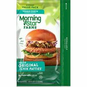 Morning Star Farms Meatless Chicken Patties, Plant Based Protein Vegan Meat, Original