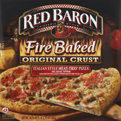 Red Baron Pizza, Fire Baked Original Crust, Italian Style Meat-Trio