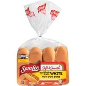 Sara Lee Soft & Smooth Made with Whole Grain White Hot Dog Buns