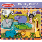 Melissa & Doug Puzzle, Chunky, Safari Animals