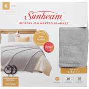 Sunbeam Blanket, Microplush Heated, Softer, King