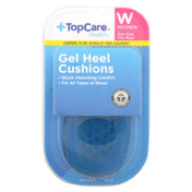 TopCare Gel Heel Cushions For Women, One Size Fits Most