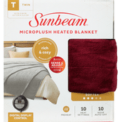 Sunbeam Blanket, Microplush Heated, Softer, Twin