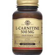 Solgar L-Carnitine, 500 mg, Free Form, Tablets