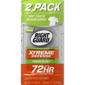Right Guard Antiperspirant/Deodorants, Fresh Blast, 2 Pack
