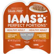 IAMS Healthy Adult Grain Free Wet Cat Food Paté, Chicken Recipe