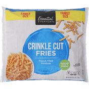 Essential Everyday Fries, Crinkle Cut, Family Size