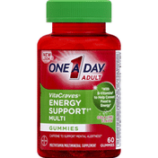 One A Day Energy Support, Multi, Adult, Gummies, Cola Lime Flavor