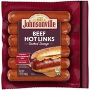Johnsonville Beef Hot Links Smoked Sausage