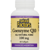 Natural Factors Coenzyme Q10, 100 mg, Softgels